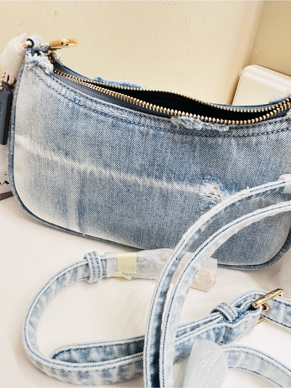 Coach Loved Denim Terri W/All Charms Crossbody/ Shoulder Bag - Picture 12 of 14